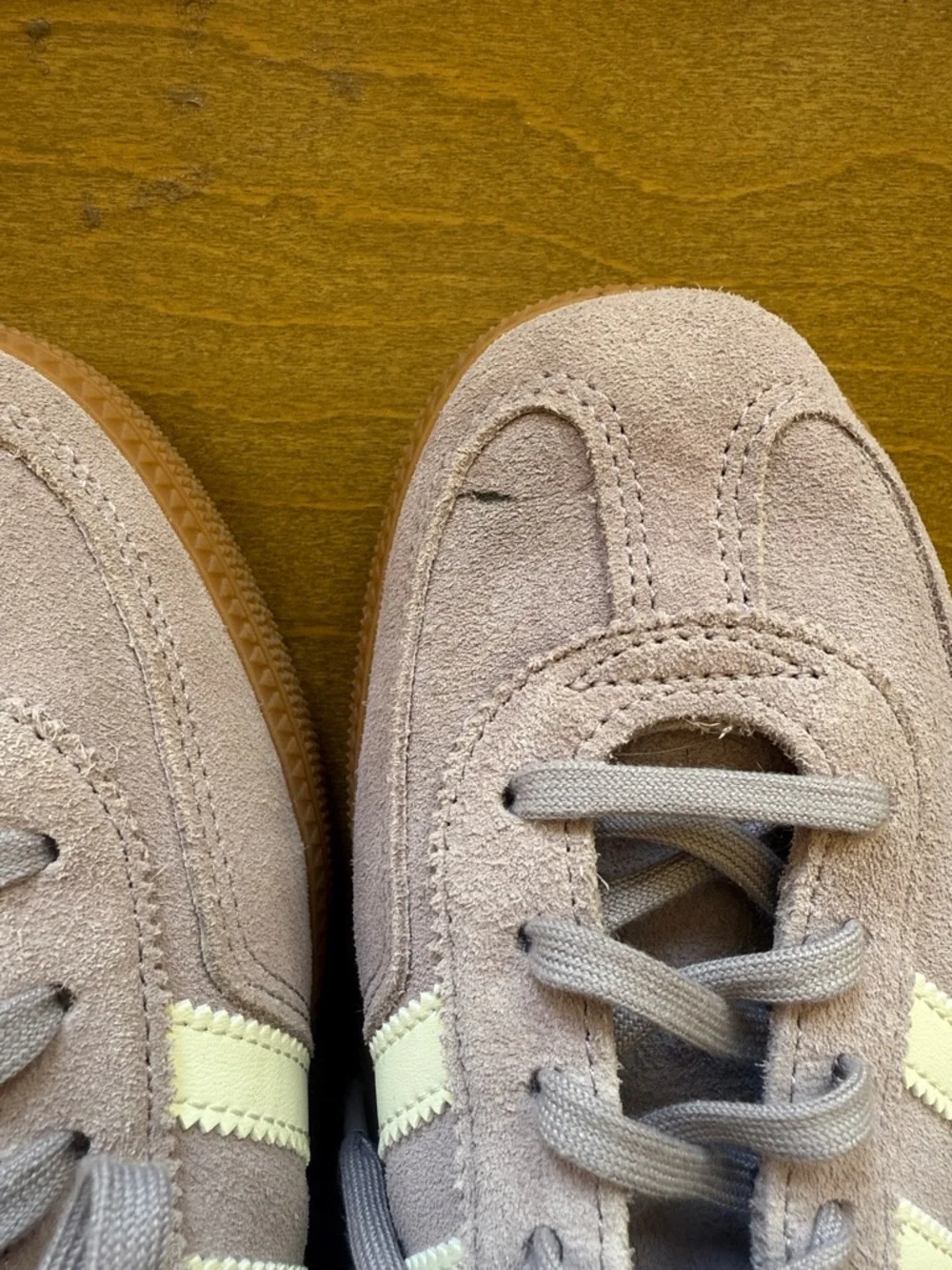 adidas Spezial Suede Sneakers - Mauve with Cream Stripes - Picture 3 of 3
